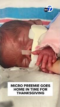 Micro preemie goes home in time for Thanksgiving