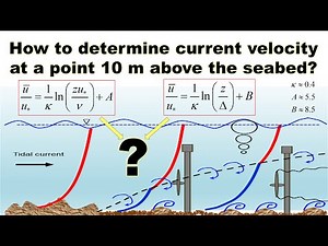 How to determine the current velocity above the sea bed. Flow structure - mean velocity profiles