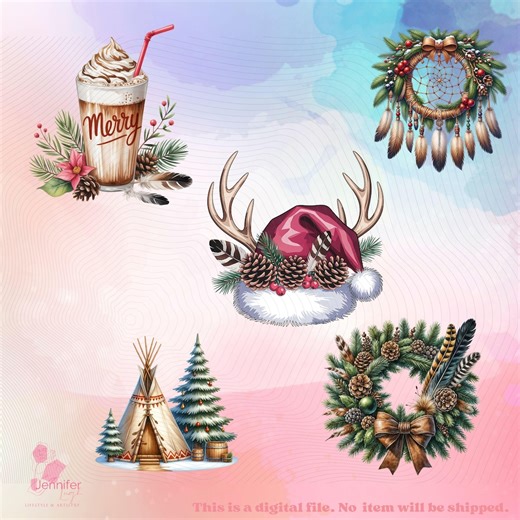 Christmas PNG Bundle Native American Designs for Digital Download For, Printing, Sublimation - Etsy
