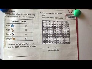 1st grade math topic 10 performance assessment