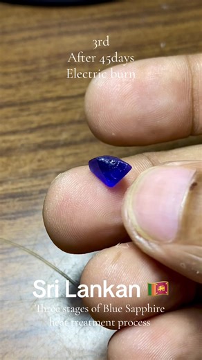 Sri Lankan Natural Blue Sapphire Heat Treatment Process