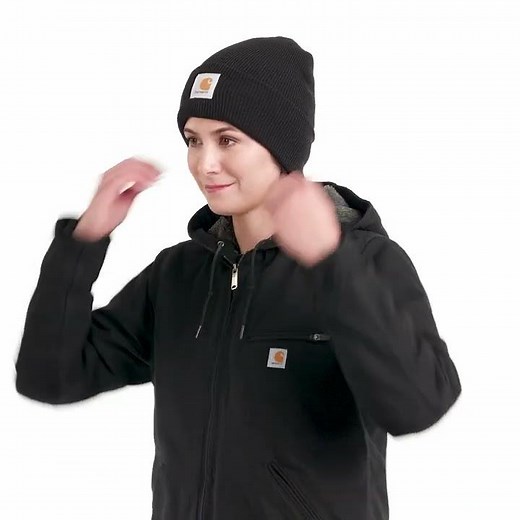 Carhartt 104292 - Women's Loose Fit Washed Duck Jacket - Sherpa Lined