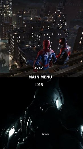 Main Menu Spiderman 2 Batman Arkham Knight #shorts #spiderman