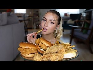 ASMR POPEYES FRIED CHICKEN SANDWICH