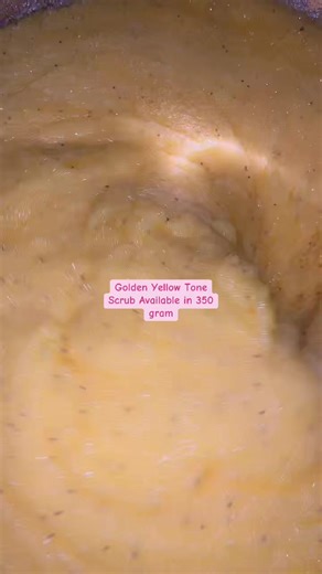Golden Yellow Tone Body Scrub for Glowing Skin