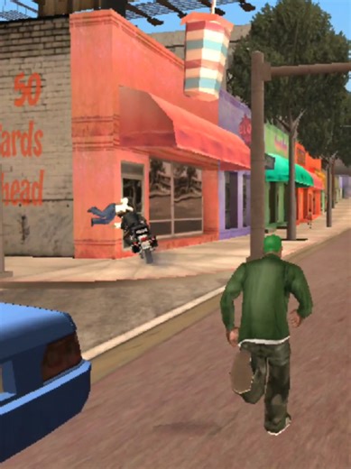 Cops Hit a Pedestrian in GTA San Andreas Gameplay