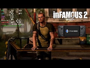 inFamous 2 Steam Deck Performance Gameplay | RPCS3 PS3 Emulator