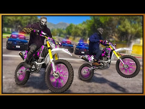 Dirt Bike Crew Embarrassed Cops in GTA 5 RP