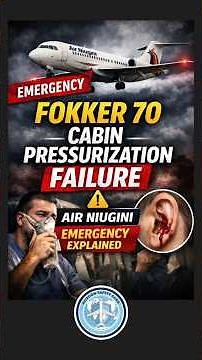 Fokker 70 Cabin Pressurization Failure | Air Niugini Emergency Explained | #shorts #aviation #2023