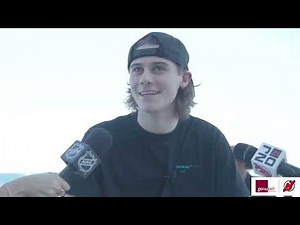 Jack Hughes at NHL All-Star Media Day