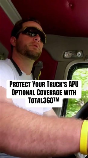 Protect your truck’s APU with Total360™. $0 down. Same-day coverage.