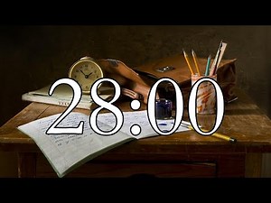 28 Minute Classroom Timer with School Bell Alarm | NO Music