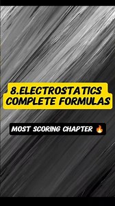 One reel, complete Electrostatics revision 💯 #boards2026 #class12 #physics #electrostaticsclass12