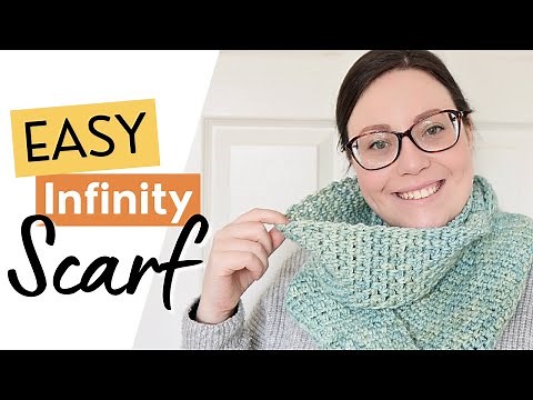 How To Crochet a QUICK & EASY Infinity Scarf // Beginner Tutorial