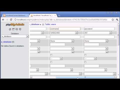 Beginner PHP Tutorial - 111 - phpMyAdmin Part 2