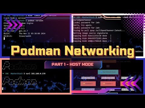 Podman Networking Deep Dive Demo - Part 1 [ Host Mode ]