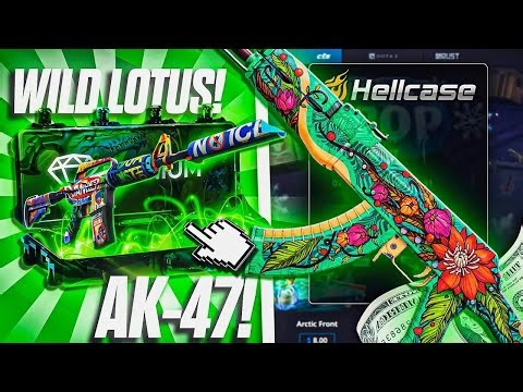 HELLCASE GAVE ME AK-47 WILD LOTUS IN THE FREE CASES! - Hellcase Promo Code 2025
