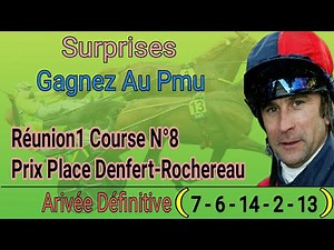 Pronostic Pmu Du Jour Quinte 2 Base Du jour (Réunion 1 Course 8) Le jeudi 07.08.2025.