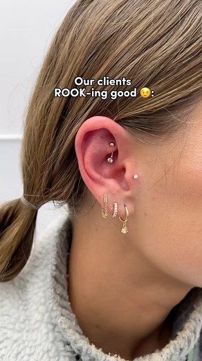 For our rook girlies ✨ How do you style your rook piercing? #rookpiercing #rookjewelry #earstyling #curatedear #earstack #earinspo #earringsaddict #rook #earpiercing #earpiercingideas | Lulu Ave Jewelry • Styling • Piercing