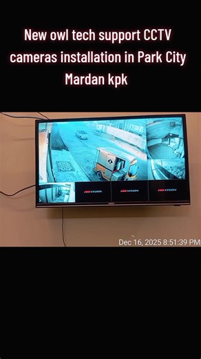 New Owl Tech Support CCTV Cameras Installation in Park City Mardan