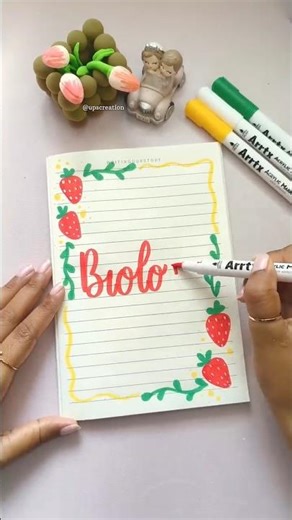 Easy Assignment idea for "Biology"🍓🌿| #shorts #youtubeshorts #frontpage