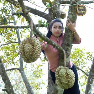 Durian fruit in my homeland and make Durian dessert for food. Credit : Polin Lifestyle | Food-Recipe