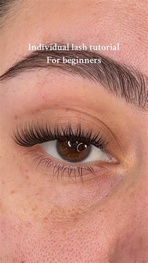 Diy lash tutorial for beginners individual lashes no band style next level #diylashes #diylashextensions #creatorsearchinsights