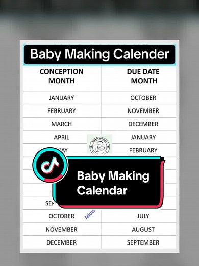 Baby Making Calendar #shorts #trending #foryoupage #pregnancy #pregnant #midwifeengineer