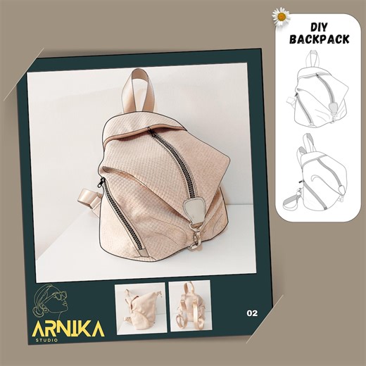 Backpack Sewing Pattern, DIY Sewing Pattern, Backpack Pattern Sewing, Pdf Digital Sewing Pattern, Handmade Backpack Pattern, Backpack Women - Etsy