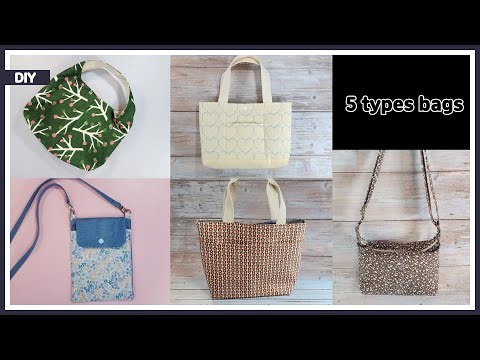 How to make 5 different types of bags