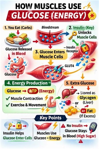 THIS is How Muscles use Glucose (Energy) #type2diabetes #diabetes #healthydiet