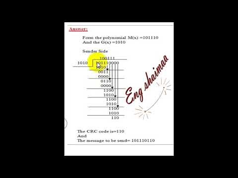 #CRC_Code_بروتوكولات_رابع هندسة_تقنيات_الحاسبات