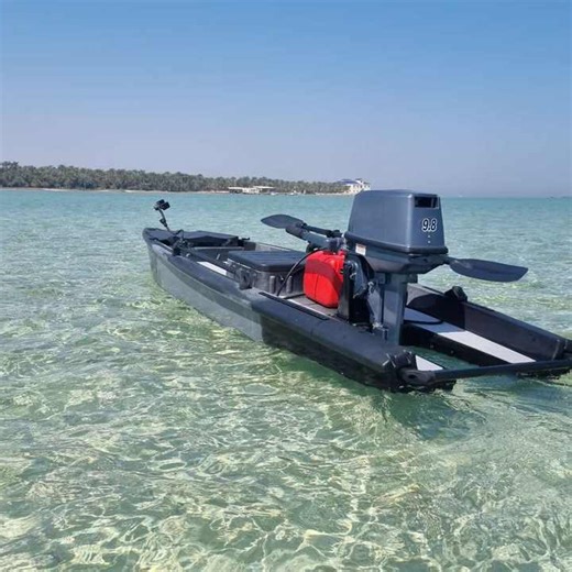 Hot Sale 4m 14ft High Quality River Sea Solo Skiff Boat Fishing Kayak With Motor Skiff Boats for Sale