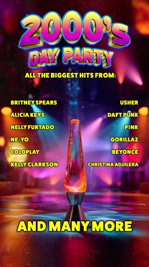 The biggest 2,000’s Day Party is coming to YOUR town. Hit the link to find out where we’re coming next 🎟 #2000sthrowback #dayparty