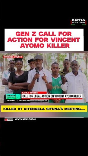 GEN Z CALL FOR ACTION FOR VINCENT AYOMO KILLER #railaodinga #citizentvlive #kenyanews #sifuna