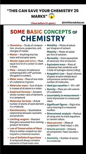 🔥 This Can Save Your Chemistry 25 Marks! 😱 | Class 11 Mole Concept #shorts #unfilteredclasses
