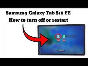 How do I turn off or restart my Samsung Galaxy Tab S10 FE