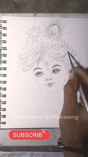 Krishna drawing #shots #shortfeed #shortvideo #youtubeshorts #artist