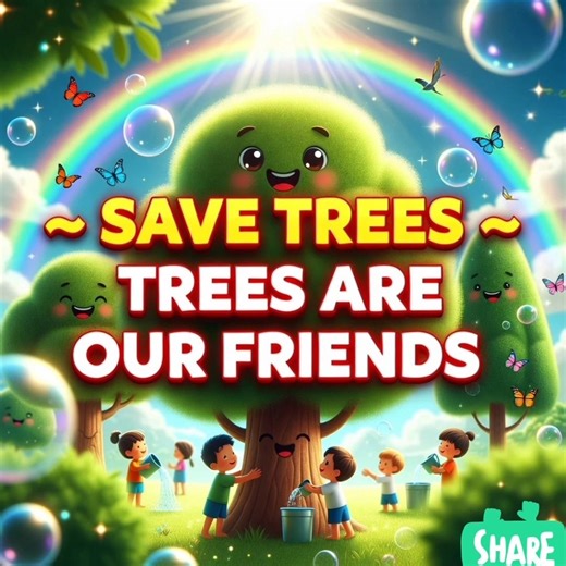 Save Trees 🌳 Kids Song | Trees Give Us Oxygen | Environment Song for Kids | Nursery Rhymes