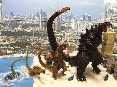 S.H.MonsterArtsシン・ゴジラ第2形態＆第3形態セット レビュー◆モンスターアーツ シンゴジラsecond第二形態third第三形態2nd form蒲田くんShin Godzilla哥斯拉