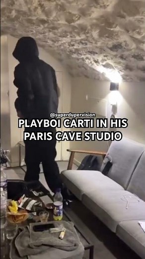 Playboi Carti shows his Cave Studio in Paris