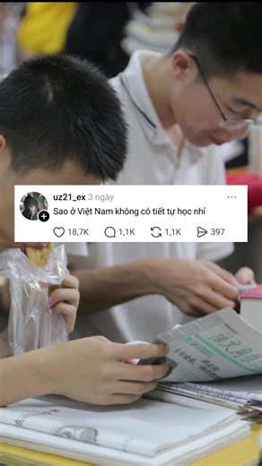Sao ở Việt Nam không có tiết tự học nhỉ ? #xuhuong #threads #reddit #tuhoctiengtrung #self