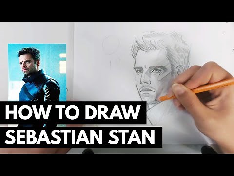 How to Draw Sebastian Stan/Bucky Barnes/The Winter Soldier in 30 Minutes