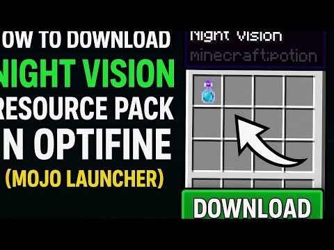 Mojo Launcher + OptiFine: NIGHT VISION Texture Pack Full Install Guide!