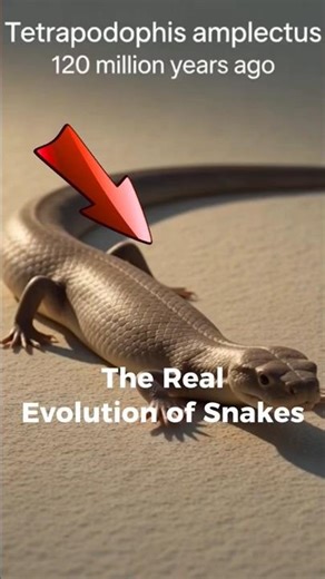 The Real Evolution of Snakes #evolution