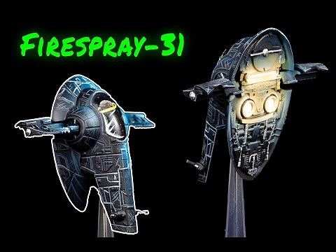 How To Paint A Comic Style Firespray 31 - X-Wing Miniatures