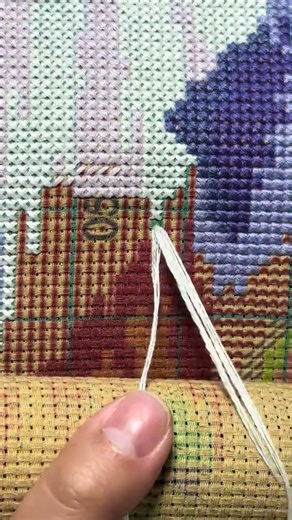 #Cross-stitch#Cross-stitch enthusiast#Cross-stitch tutorial#The stitch technique of