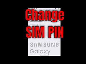 Samsung Galaxy - How to Change The SIM PIN [Tutorial]