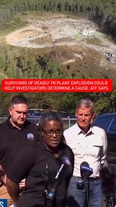 After the deadly plant explosion in Middle Tennessee killed 16 people, authorities said 4 people were injured in the initial explosion in areas "not directly located in or near the building that was destroyed" and got medical help on their own. Now, the ATF says those people could help them understand what triggered the explosion. Drone footage shows nothing is left of the AES plant in Hickman County, Tennessee. According to the company’s website, Accurate Energetic Systems, LLC, was established