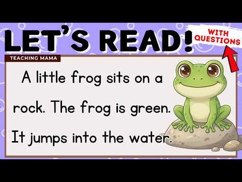 LET'S READ! | READING COMPREHENSION FOR KIDS | PRACTICE READING SIMPLE ENGLISH | TEACHING MAMA